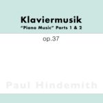 Hindemith, Klaviermusik, Op.37-p01
