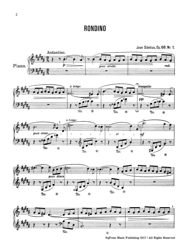 Sibelius, 2 Rondinos, Op.68-p2