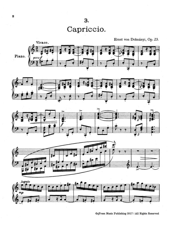 Dohnanyi, 3 Stücke, Op.23-p22