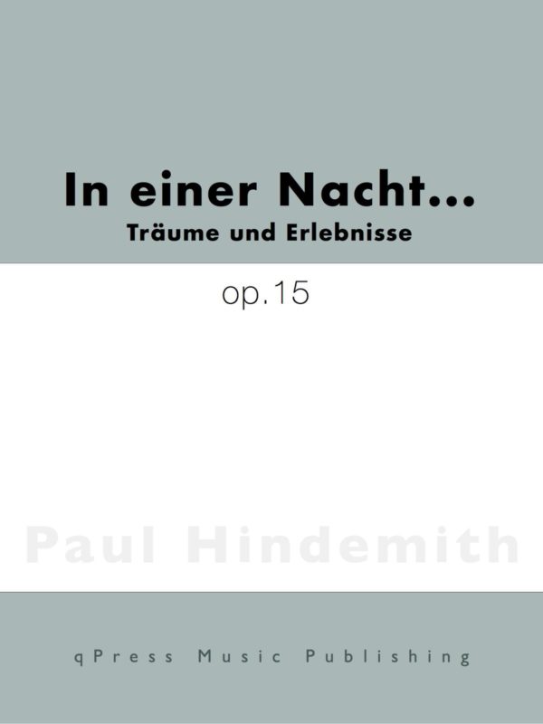 Hindemith, In einer Nacht…, Op.15-p01