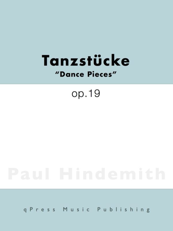Hindemith, Tanzstücke, Op.19-p01