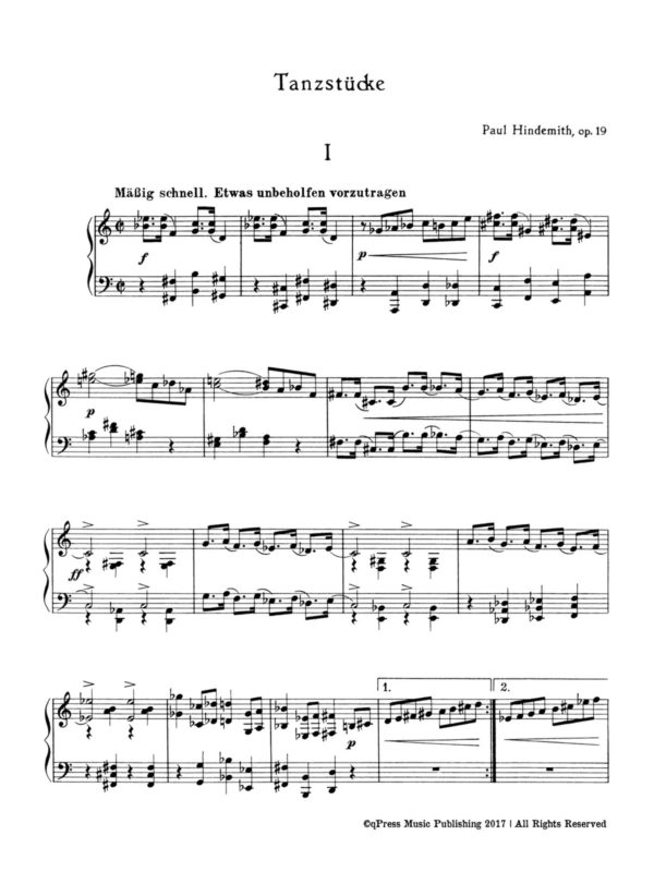 Hindemith, Tanzstücke, Op.19-p03