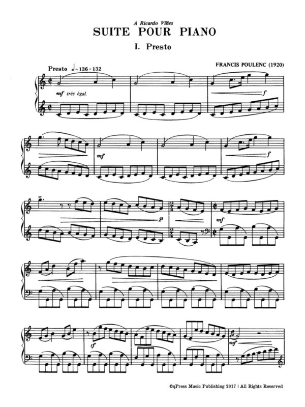 Poulenc, Suite pour piano, FP 19-p02