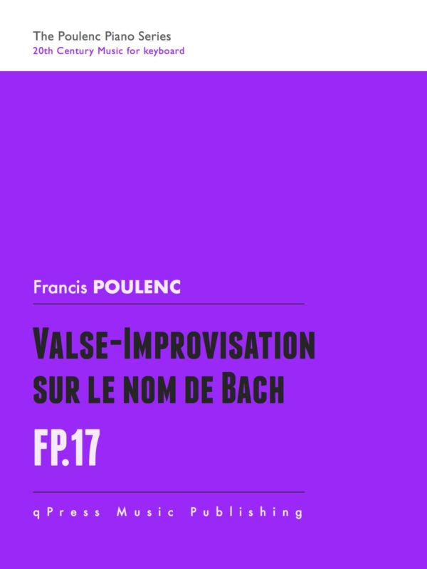 Poulenc, Valse-improvisation sur le nom de BACH, FP 62-p1