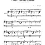 Poulenc, Valse-improvisation sur le nom de BACH, FP 62-p2