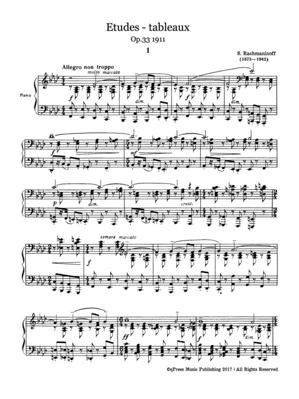 Rachmaninoff, Etudes Tableaux Op.33 & Op.39-p02