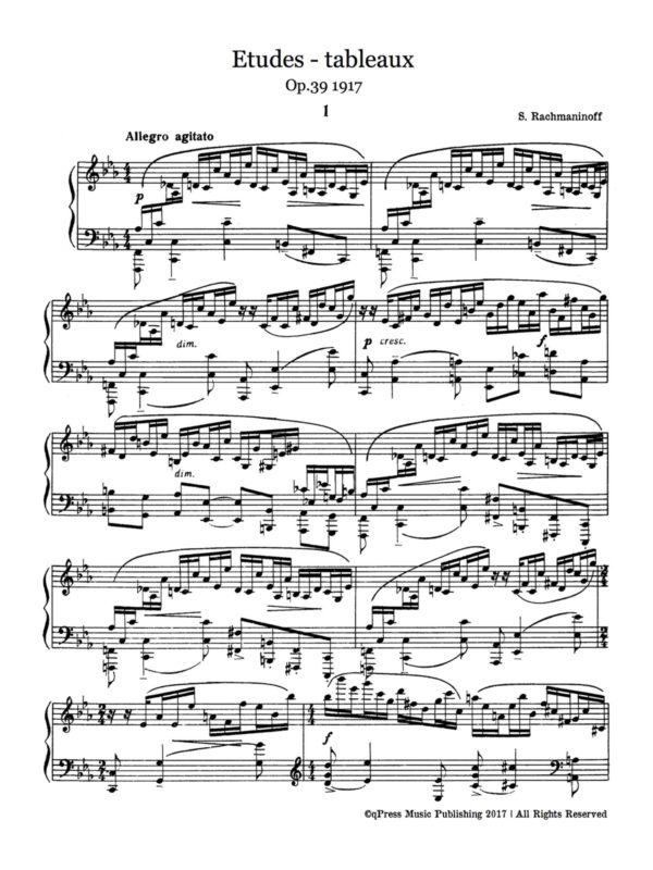 Rachmaninoff, Etudes Tableaux Op.33 & Op.39-p36