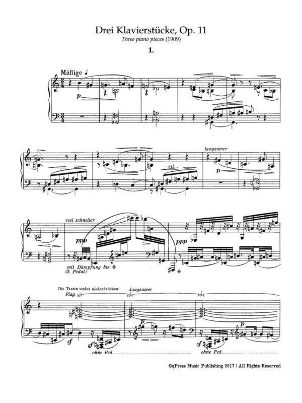 Schoenberg, 3 Pieces, Op.11-p02
