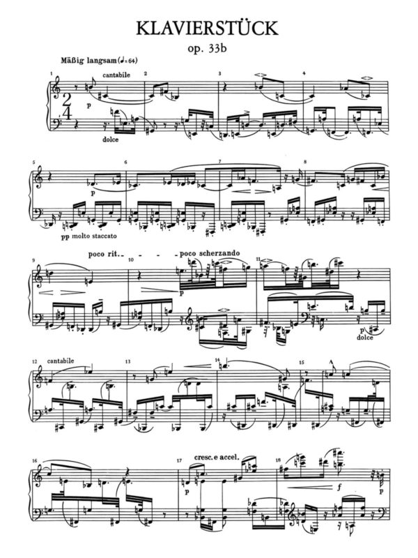 Schoenberg, Klavierstücke, Op.33 No.1 & 2-p5