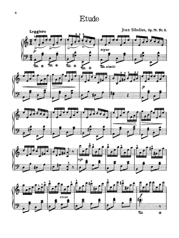 Sibelius, 13 Pieces for Piano, Op.76-p06