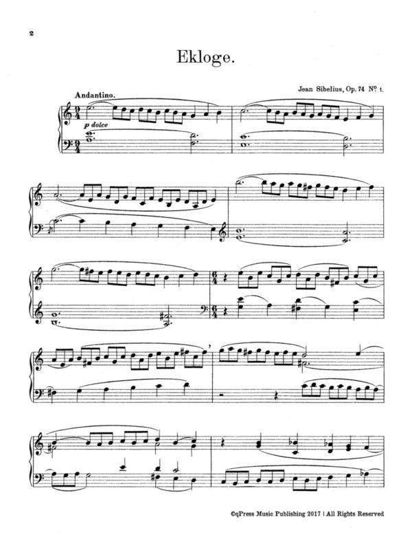 Sibelius, 4 Lyric Pieces, Op.74-p02