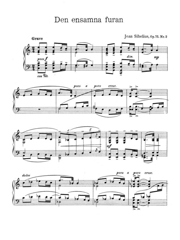 Sibelius, 5 Pieces for Piano, Op.75-p04