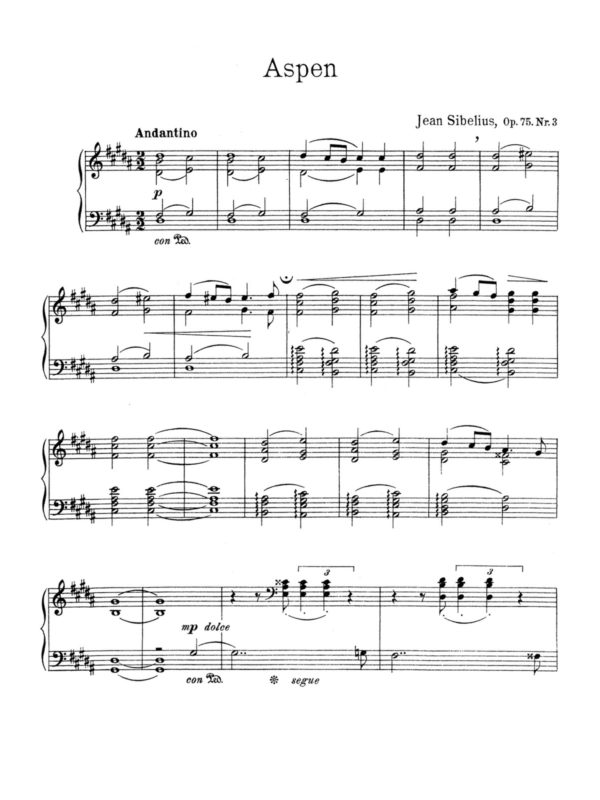 Sibelius, 5 Pieces for Piano, Op.75-p06