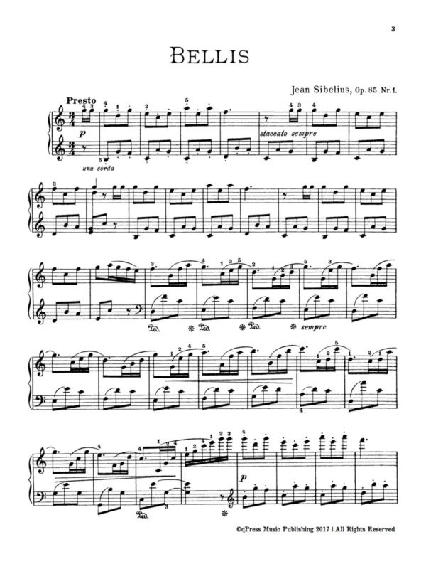 Sibelius, 5 Pieces for Piano, Op.85-p03
