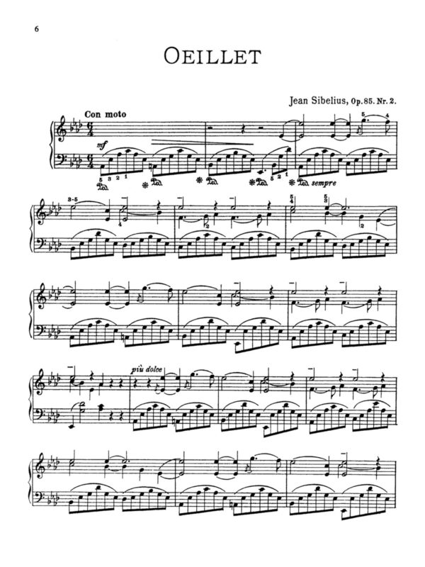 Sibelius, 5 Pieces for Piano, Op.85-p06