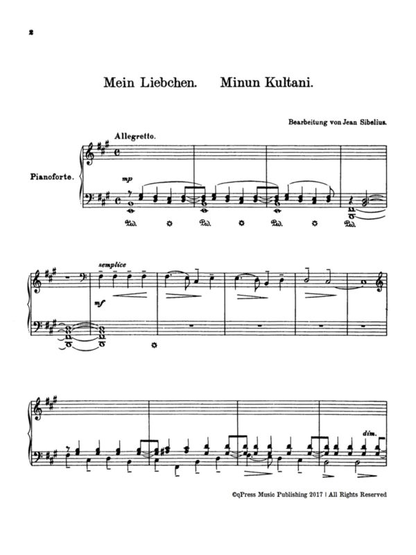 Sibelius, 6 Finnish Folksongs-p02