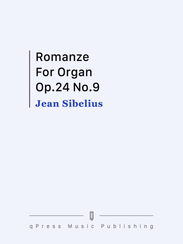 Sibelius, Romanze, Op.24 #9 (for organ)-p1