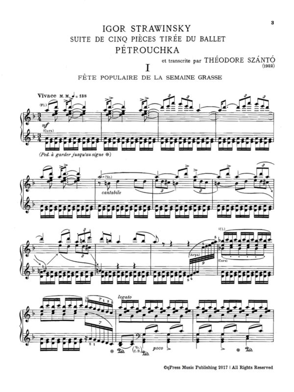 Stravinsky, Petrushka Suite for Solo Piano (trans. Szántó – piano)-p03