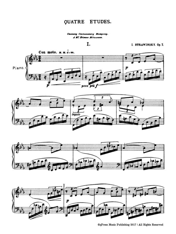 Stravinsky, Quatre Etudes-p02