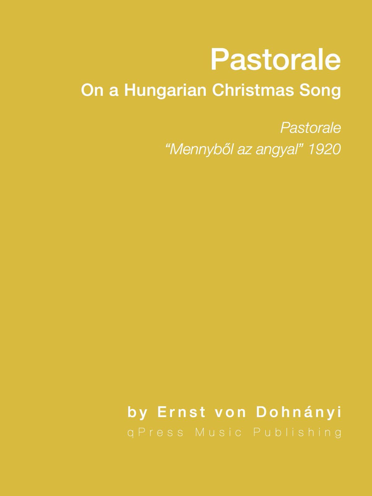 Dohnanyi, Pastorale on a Hungarian Christmas Song-p01