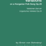 Dohnanyi, Variations on a Hungarian Folksong, Op.29-p01