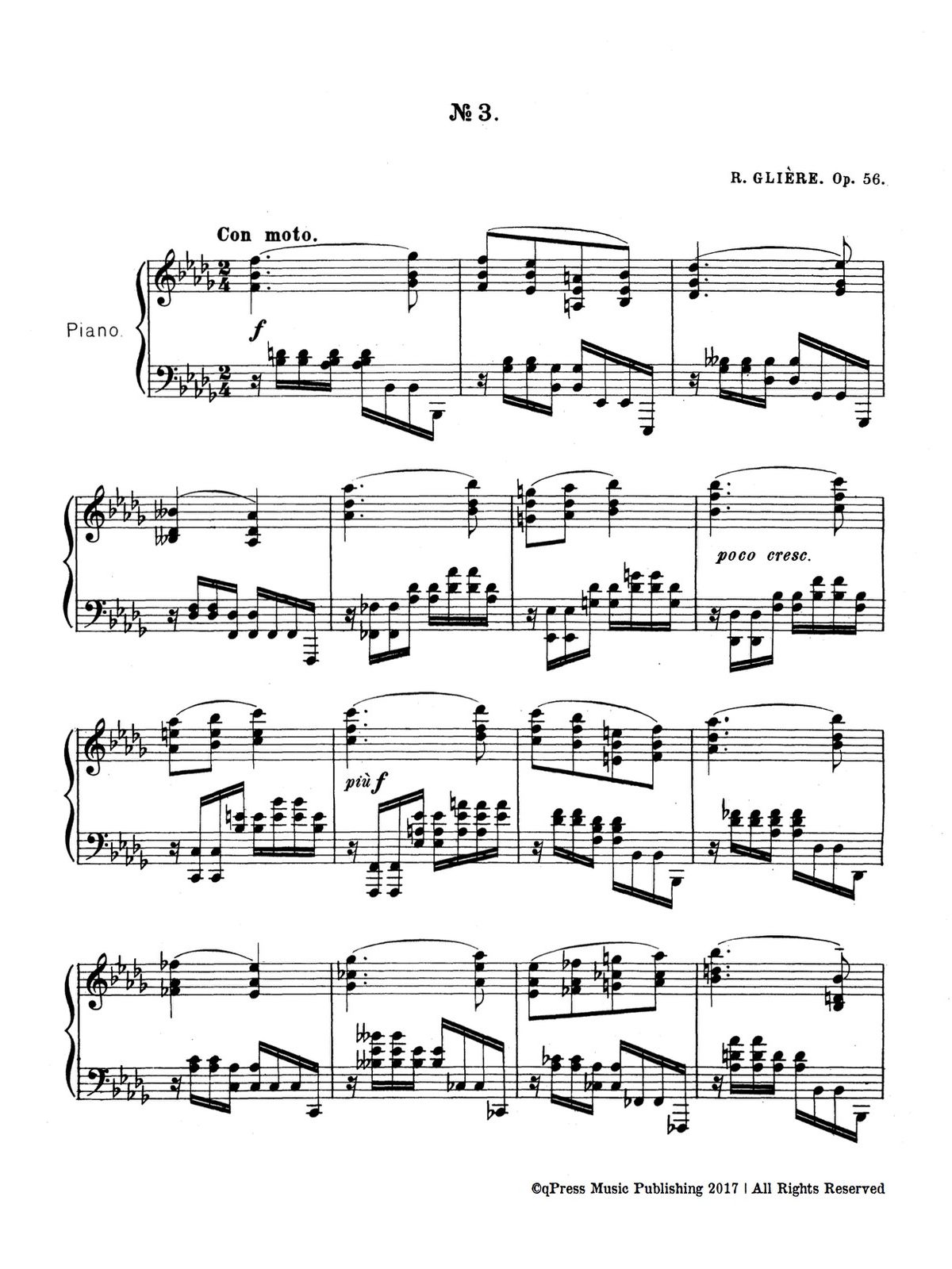 Gliere, 3 Esquisses, Op.56-p07