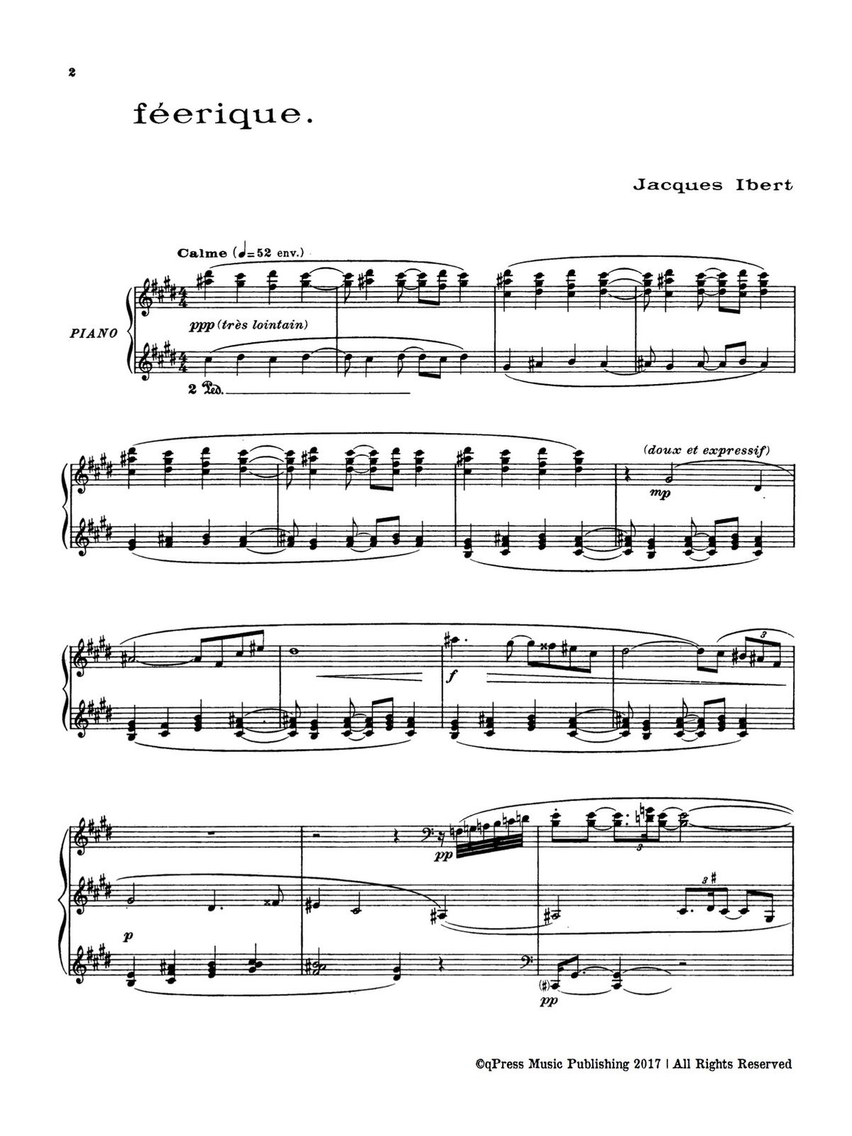 Ibert, Féerique (arr for piano)-p02