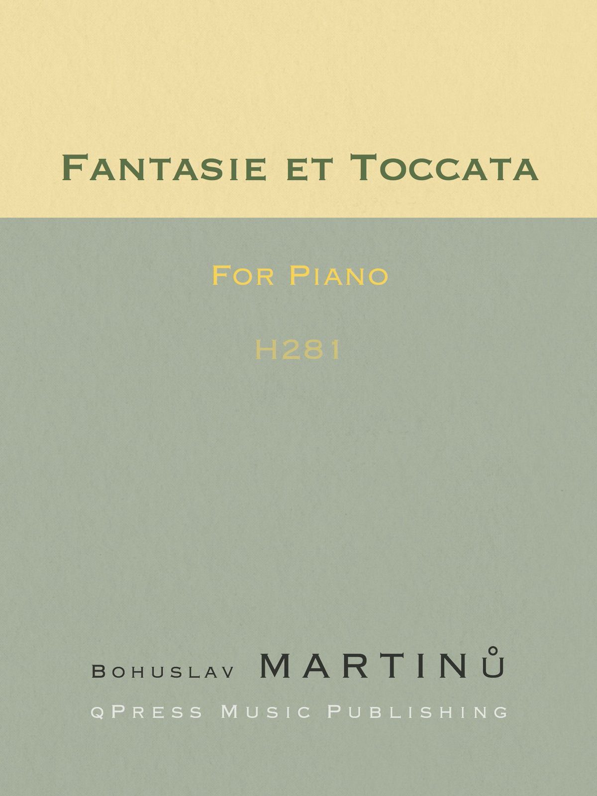 Martinu, Fantaisie et Toccata, H.281-p01