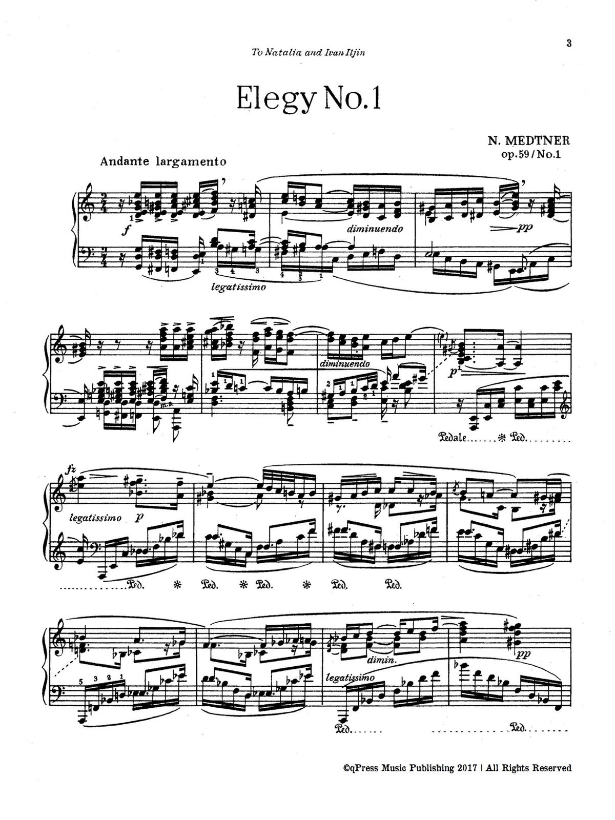 Medtner, 2 Elegies, Op.59-p03