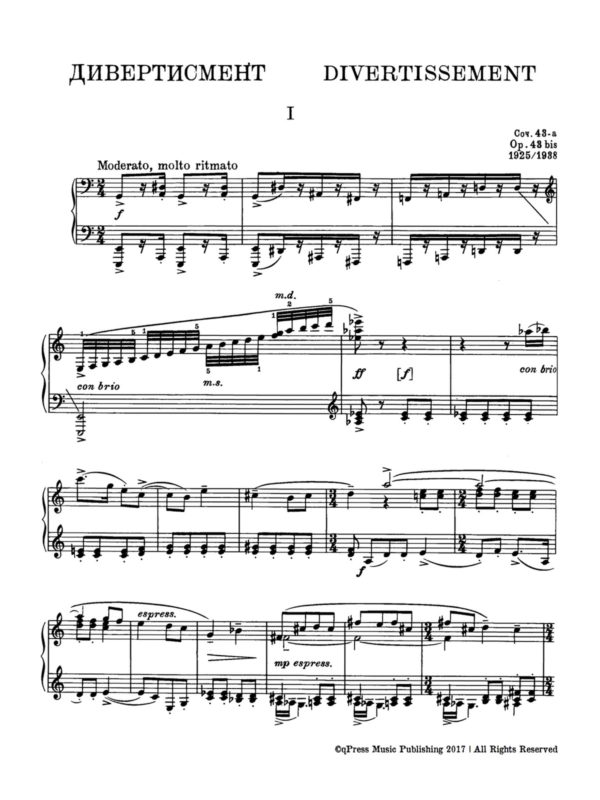 Prokofiev, Divertissement, Op.43 (arr for piano)-p02