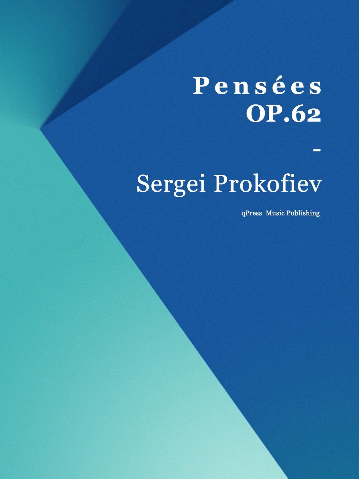 Prokofiev, Pensées, Op.62-p01