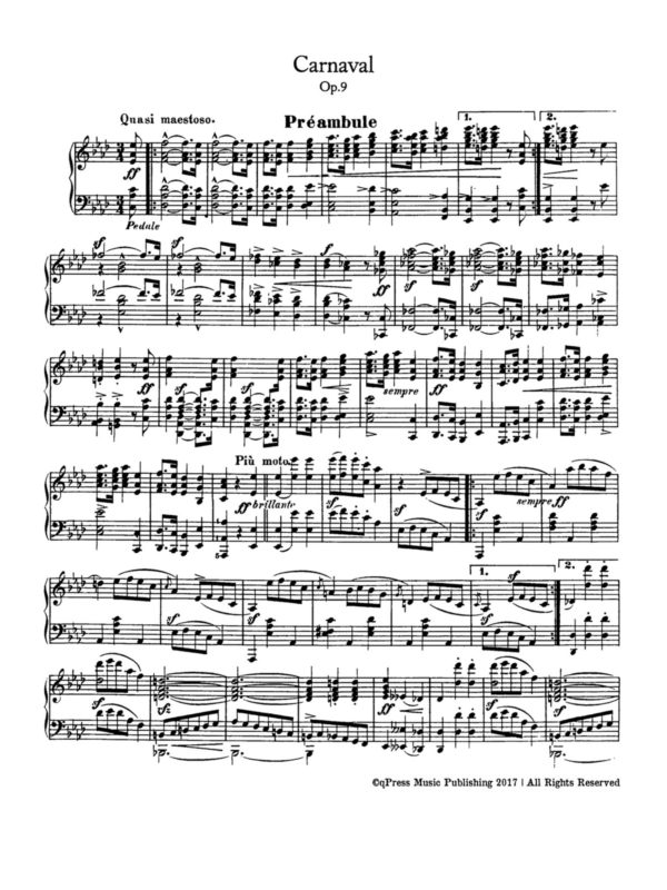 Schumann, Carnaval, Op.9-p02