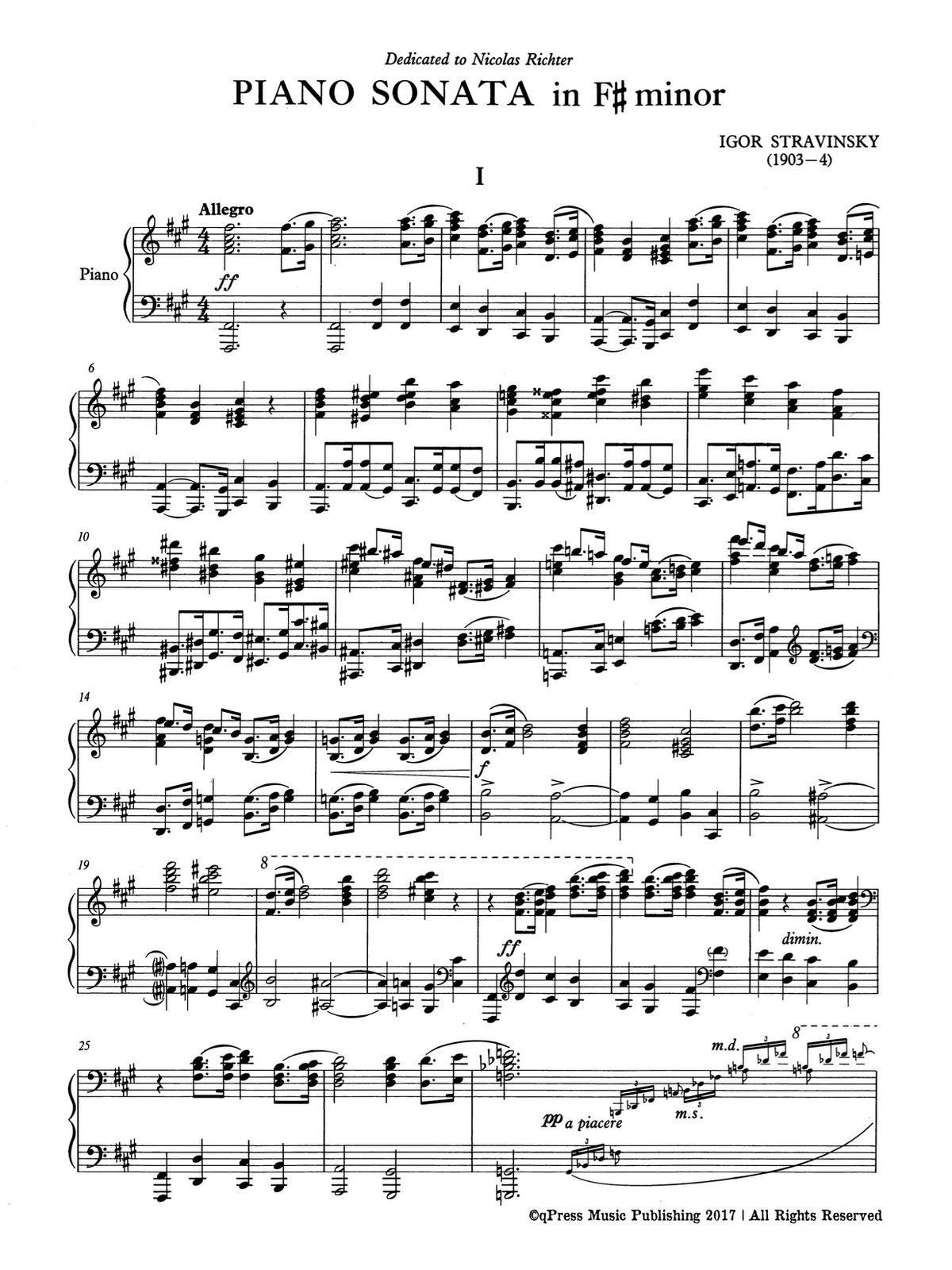 Stravinsky, Piano Sonata in Fsharp minor-p02