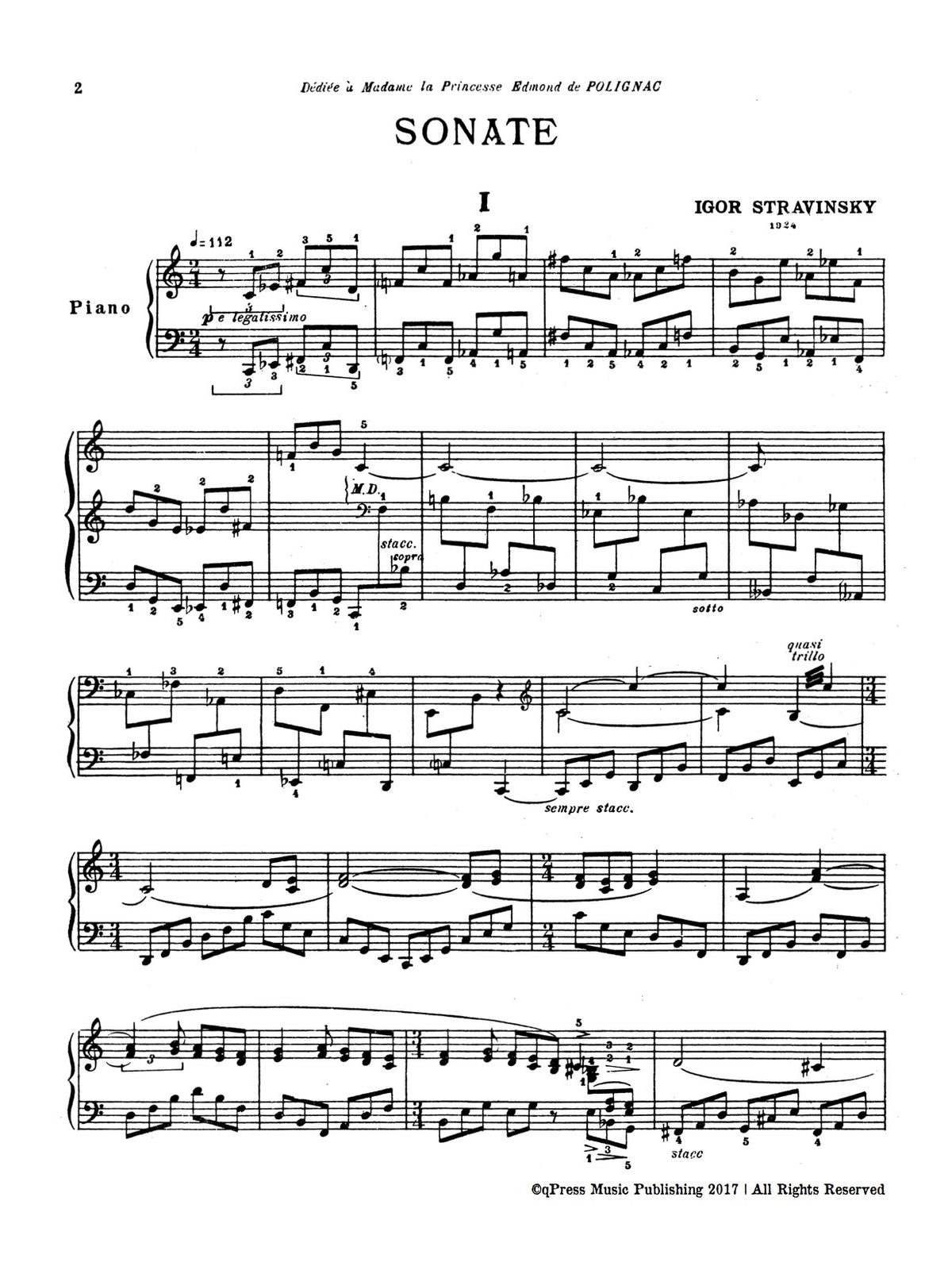 Stravinsky, Sonate-p02