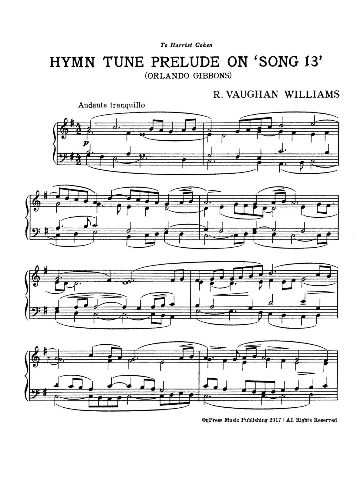 Vaughan Williams, Hymn Tune and Prelude on Song 13-p3