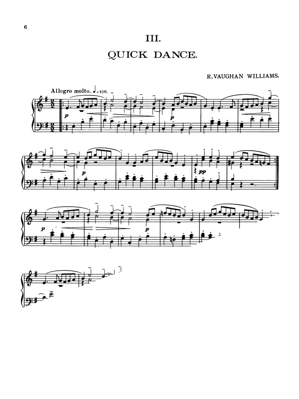 Vaughan Williams, Suite of 6 Short Pieces-p06