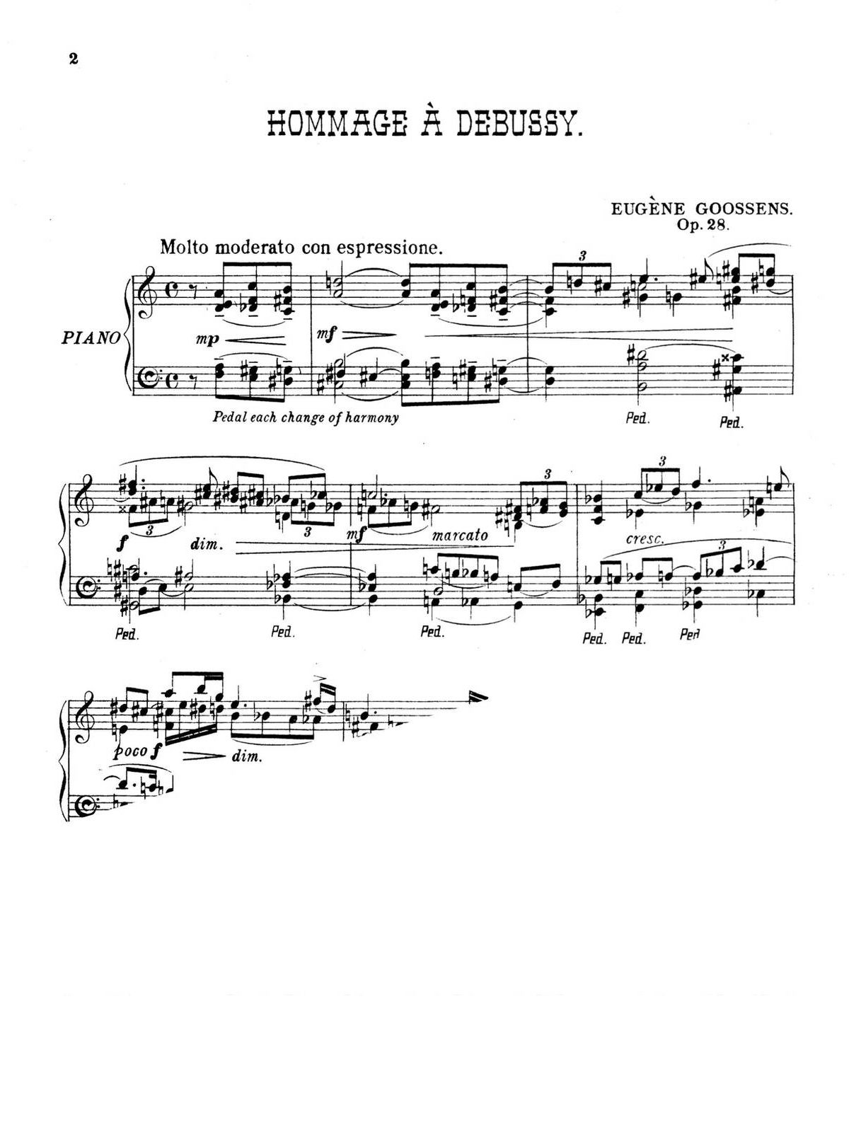 Goosens, Hommage à Debussy, Op.28-p2