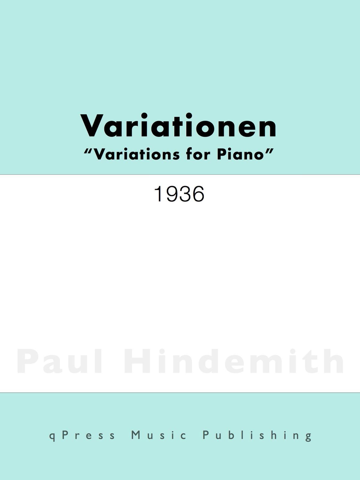 Hindemith, Variations for Piano-p1