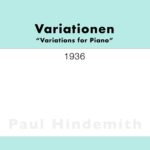 Hindemith, Variations for Piano-p1