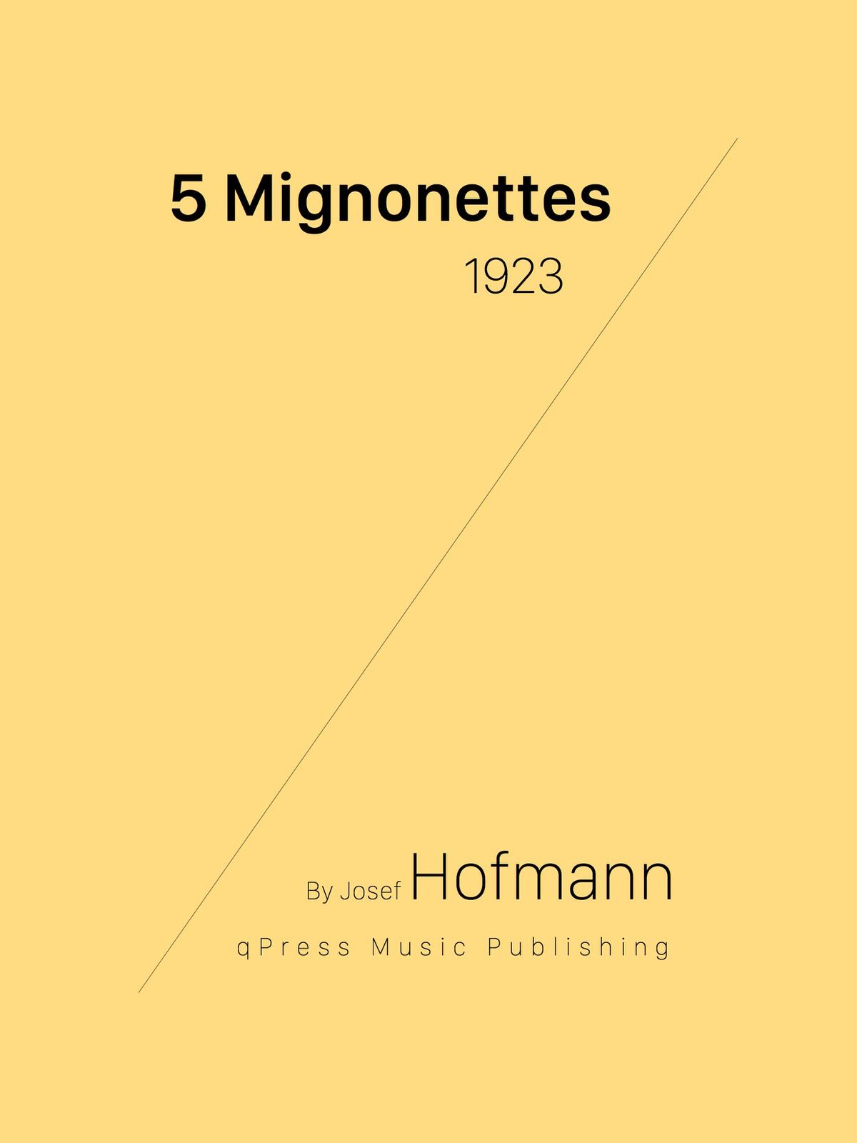 Hofmann, 5 Mignonettes-p1