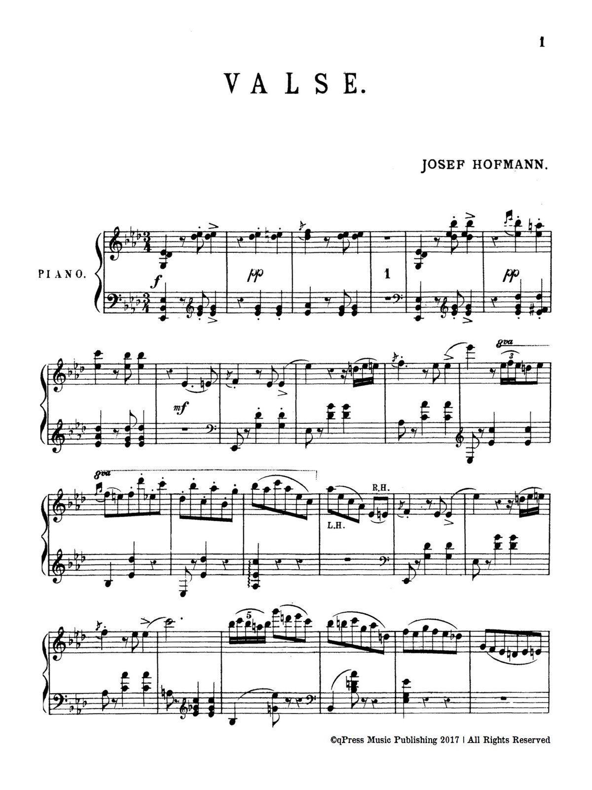 Hofmann, Valse in A-flat major-p3