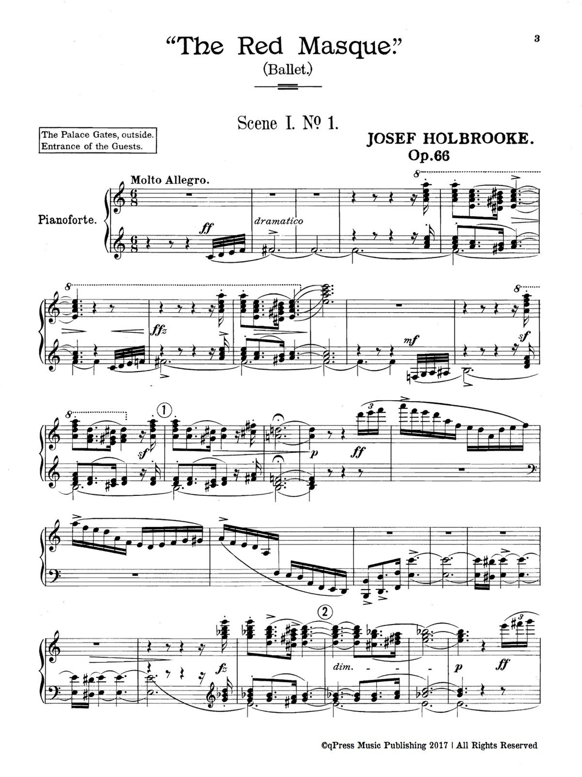 Holbrooke, The Red Masque, Op.66 for Piano-p03
