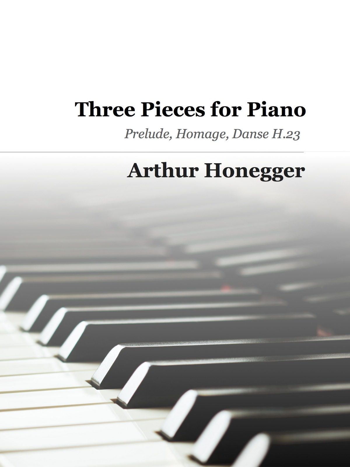 Honegger, 3 Pieces for Piano H.23-p01