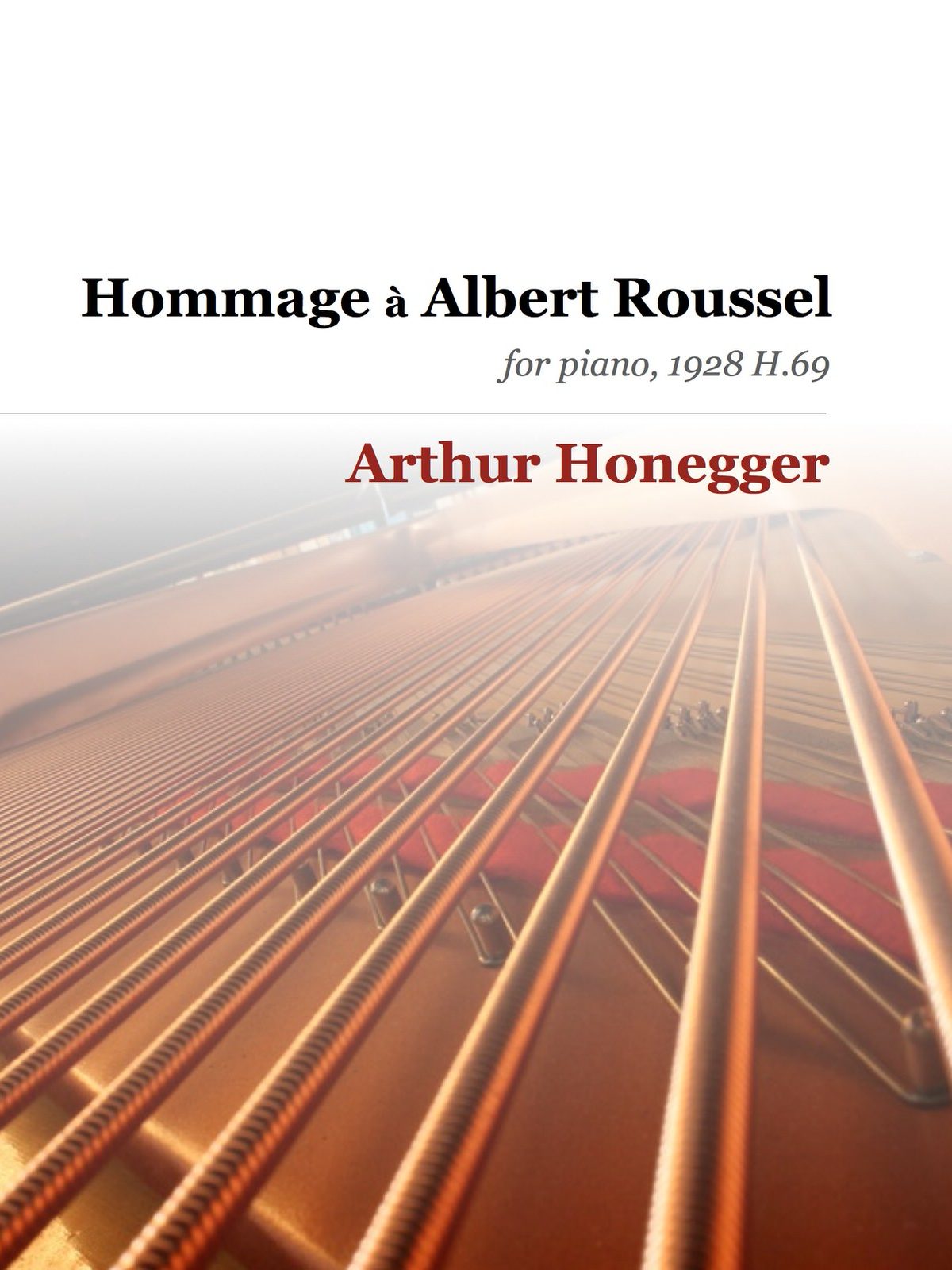 Honegger, Hommage à Albert Roussel, H 69-p1