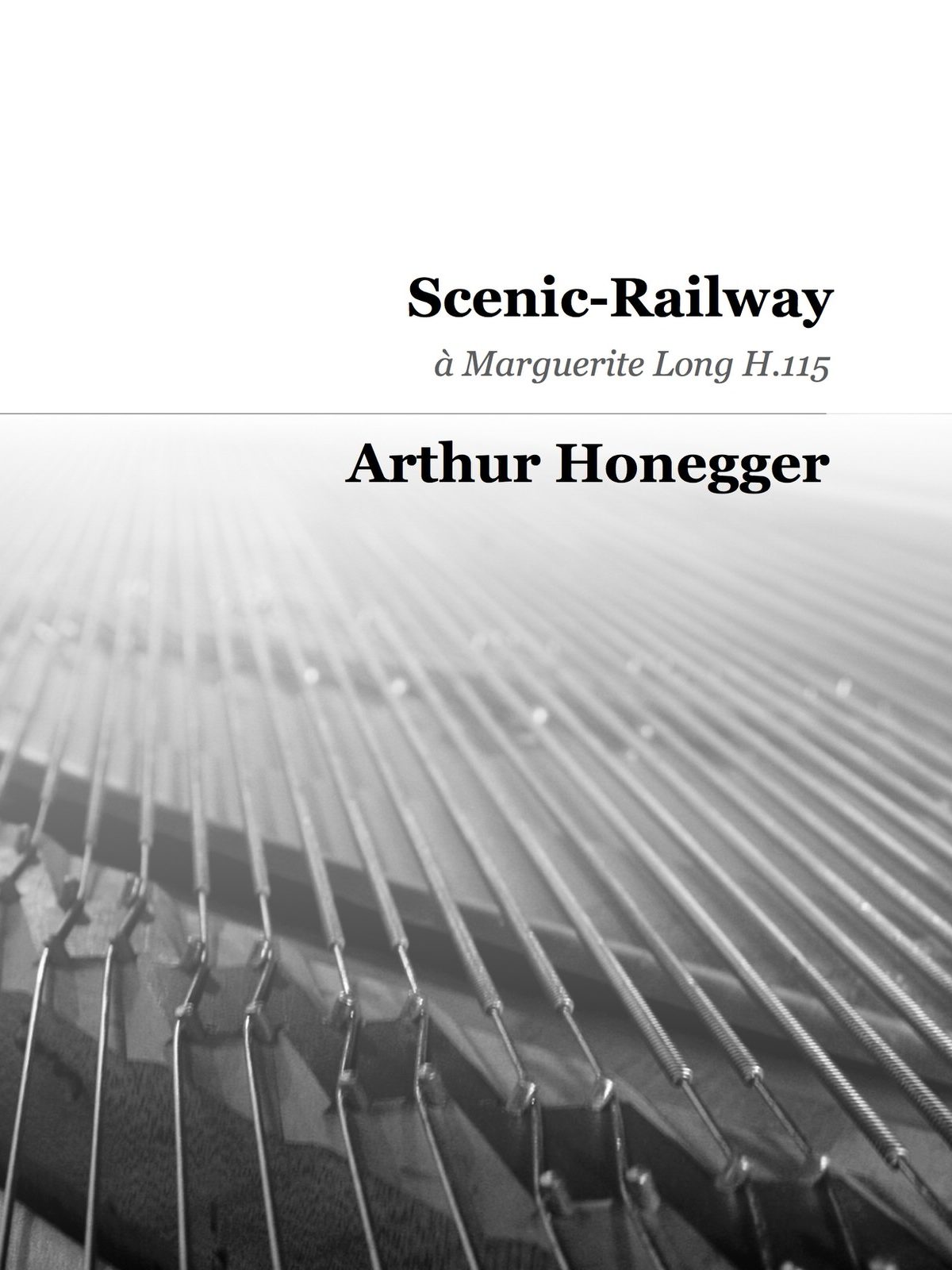 Honegger, Scenic Railway, H 115-p1