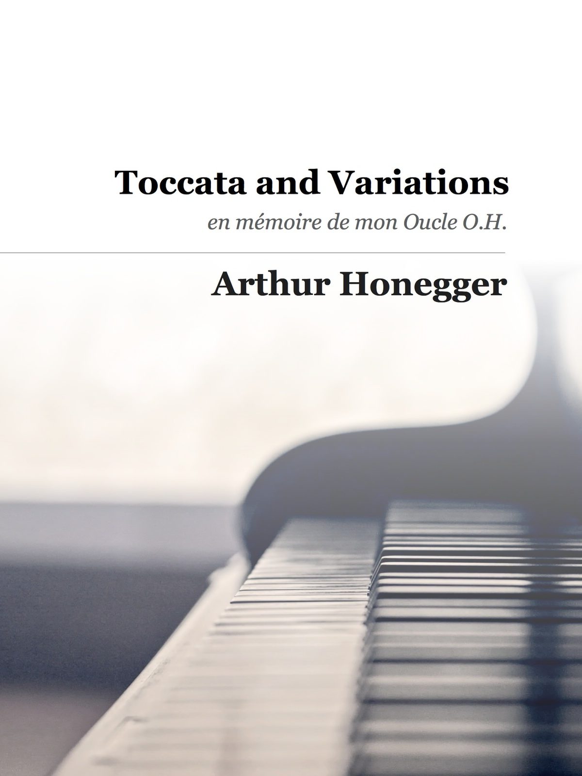 Honegger Toccata and Variations-p01