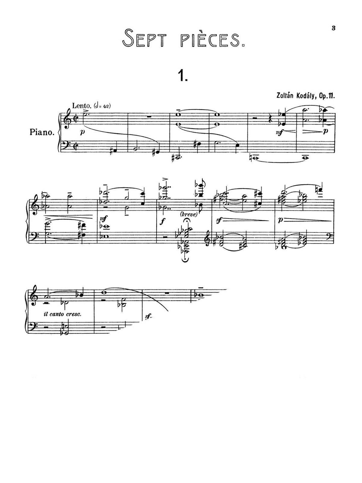 Kodaly, 7 Piano Pieces Op.11-p03