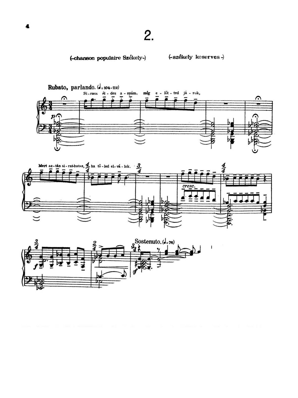 Kodaly, 7 Piano Pieces Op.11-p04