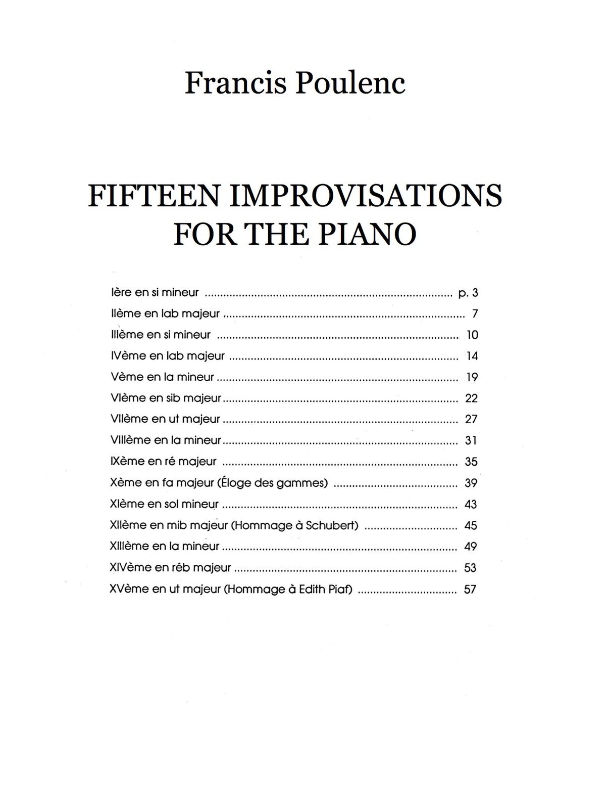 Poulenc, 15 Improvisations for Piano-p02