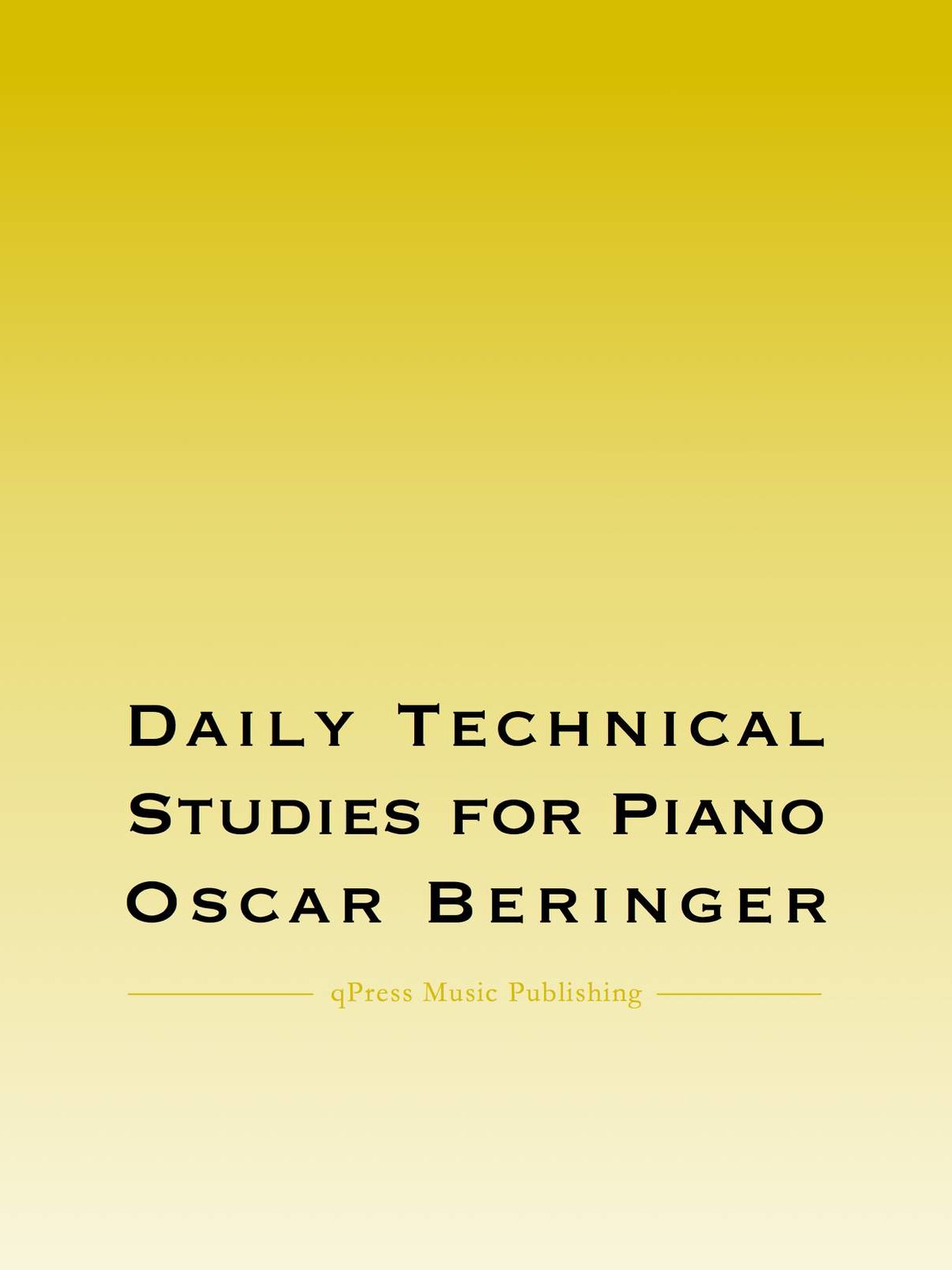 Beringer, Daily Technical Studies-p001